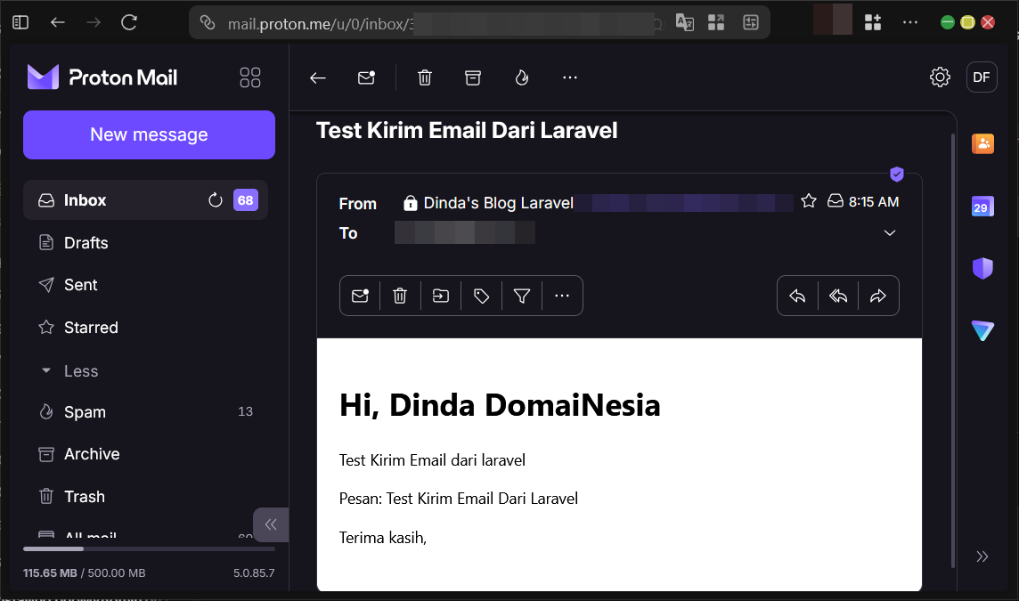 Panduan Uji Kirim Email di Laravel Agar Pasti Terkirim 19 Panduan Uji Kirim Email di Laravel Agar Pasti Terkirim