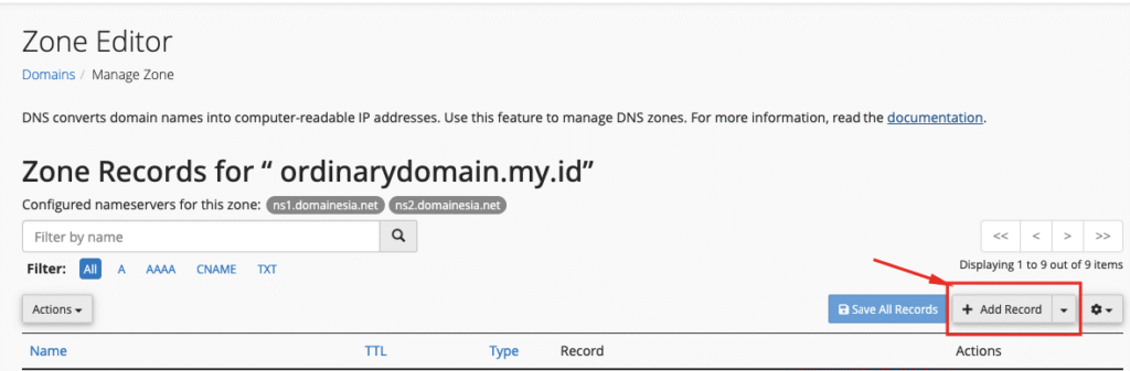 Setting Google Workspace di cPanel