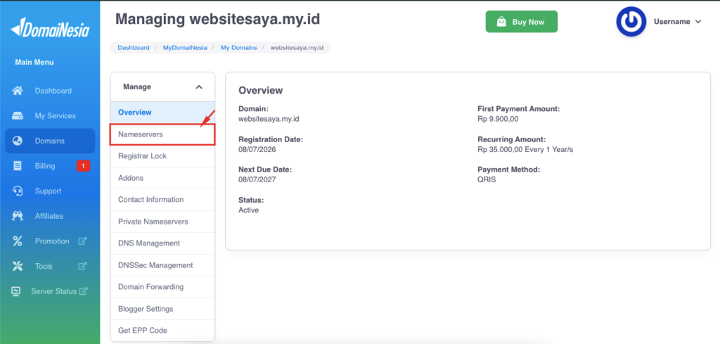 Cara Menghubungkan Custom Domain ke Wordpress Hosting 10 custom domain ke WordPress