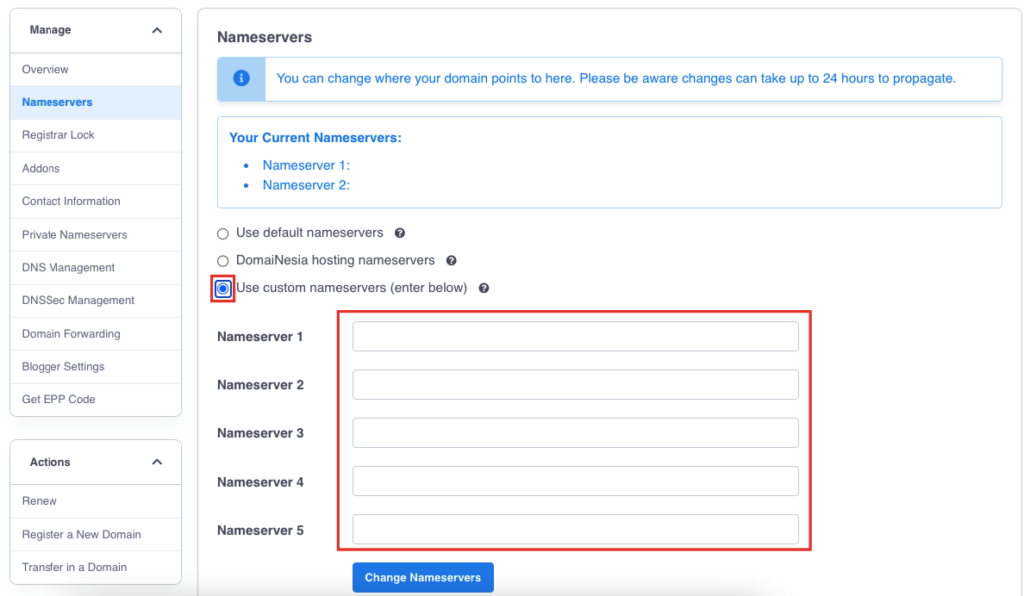 Cara Menghubungkan Custom Domain ke Wordpress Hosting 11 custom domain ke WordPress
