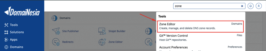 Setting Google Workspace di cPanel