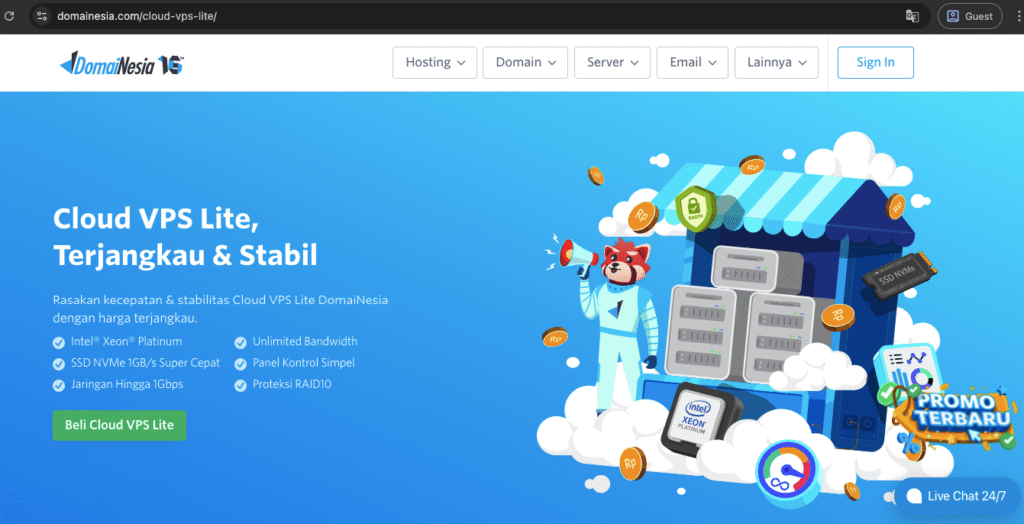 Cara Order Cloud VPS Lite
