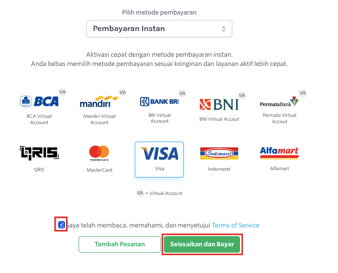 Cara Order Dedicated Server