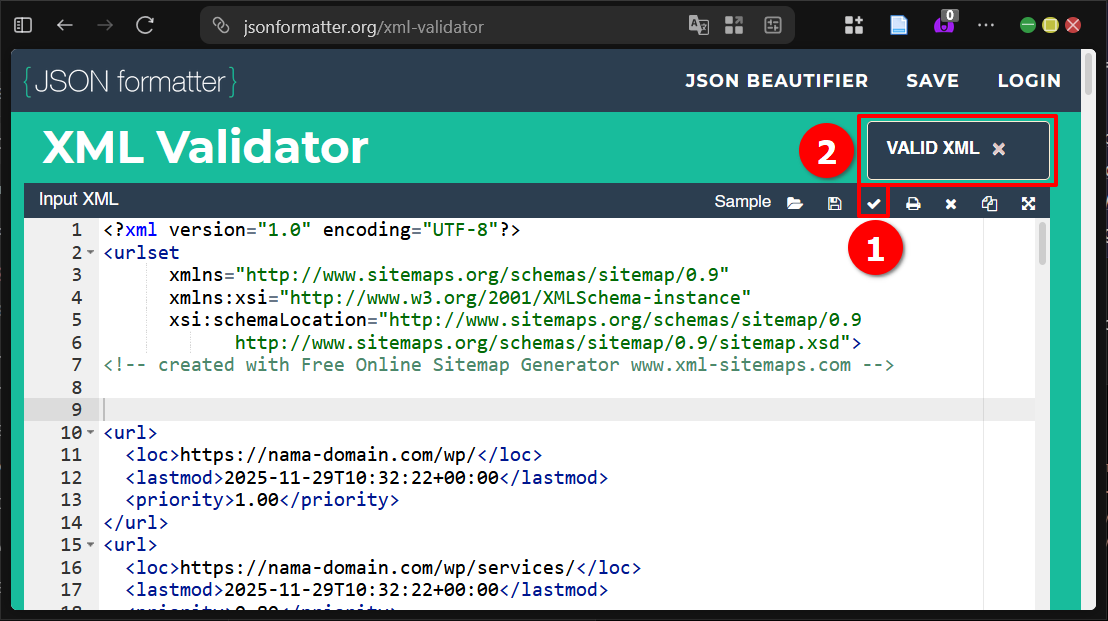 2 Cara Membuat XML Sitemap di Wordpress (Plugin & Manual) 7 2 Cara Membuat XML Sitemap di WordPress (Plugin & Manual)