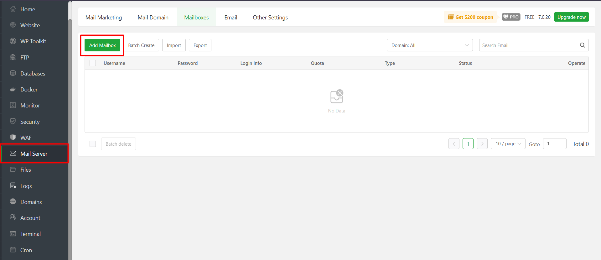 Cara Instal Mail Server di aaPanel untuk Kirim Email di VPS 14 Cara Instal Mail Server di aaPanel untuk Kirim Email di VPS 13