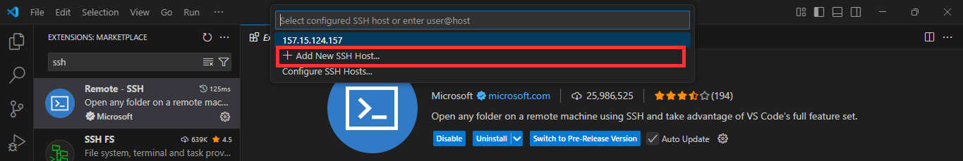 Tutorial Remote Development dengan VS Code Server di VPS 7 Add New SSH Host
