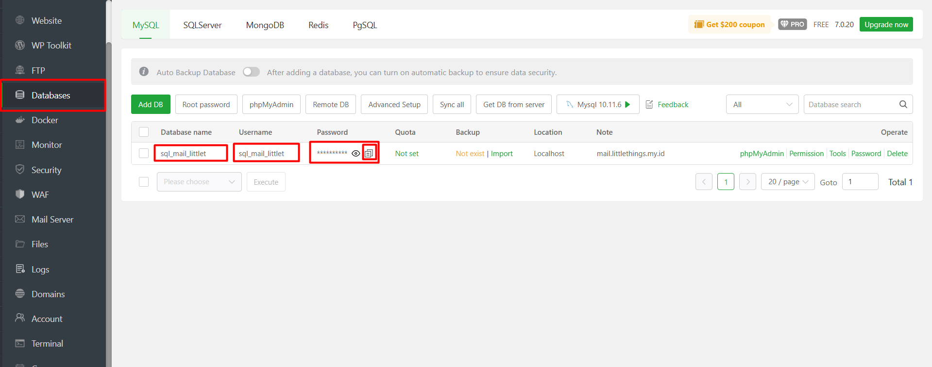 Instal phpMyAdmin di aaPanel: Alternatif GUI untuk MySQL 8 Instal phpMyAdmin di aaPanel: Alternatif GUI untuk MySQL 7