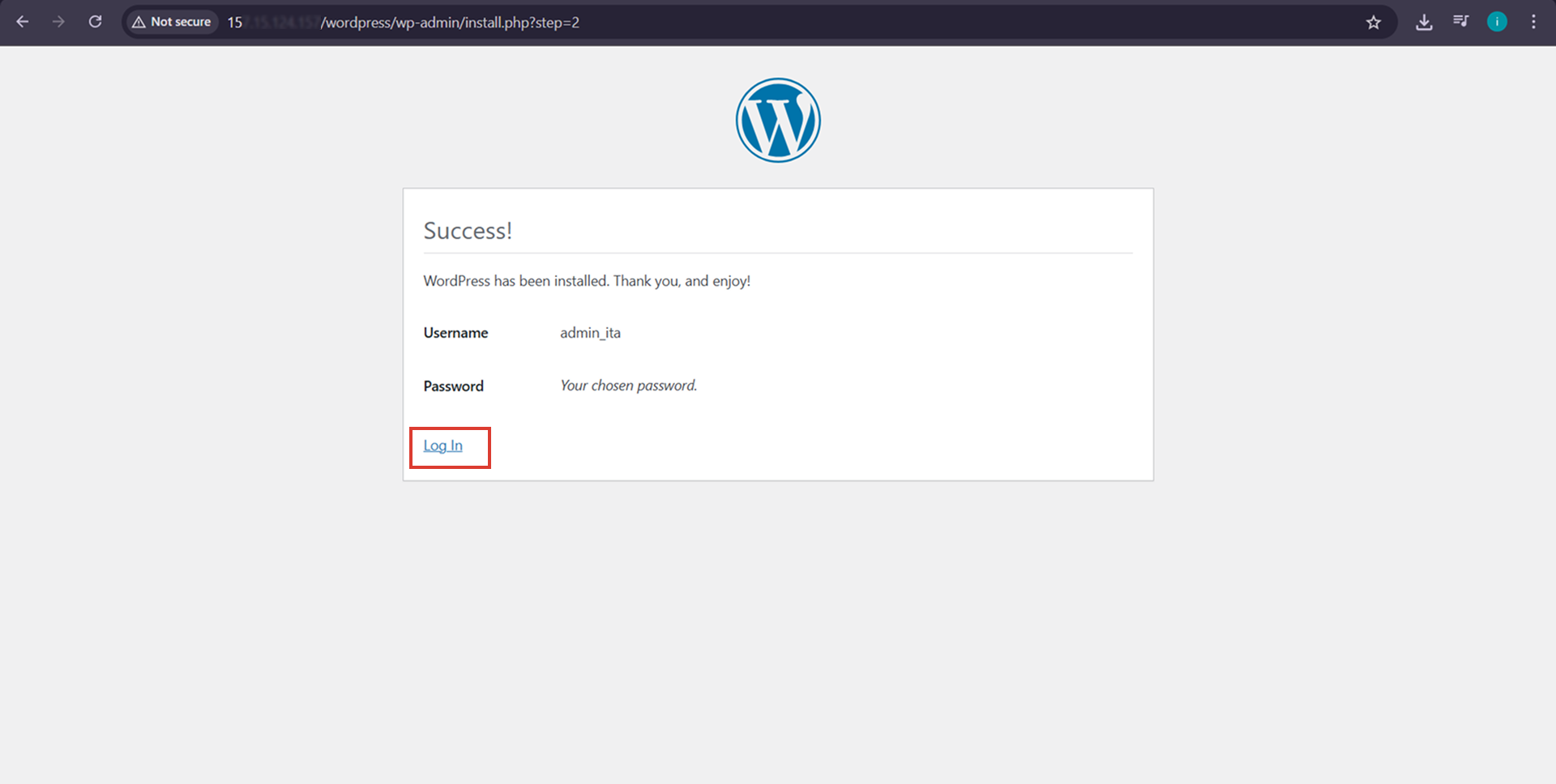 Tutorial Mudah Instalasi WordPress dengan LAMP Stack di VPS 5 Akun Berhasil Dibuat