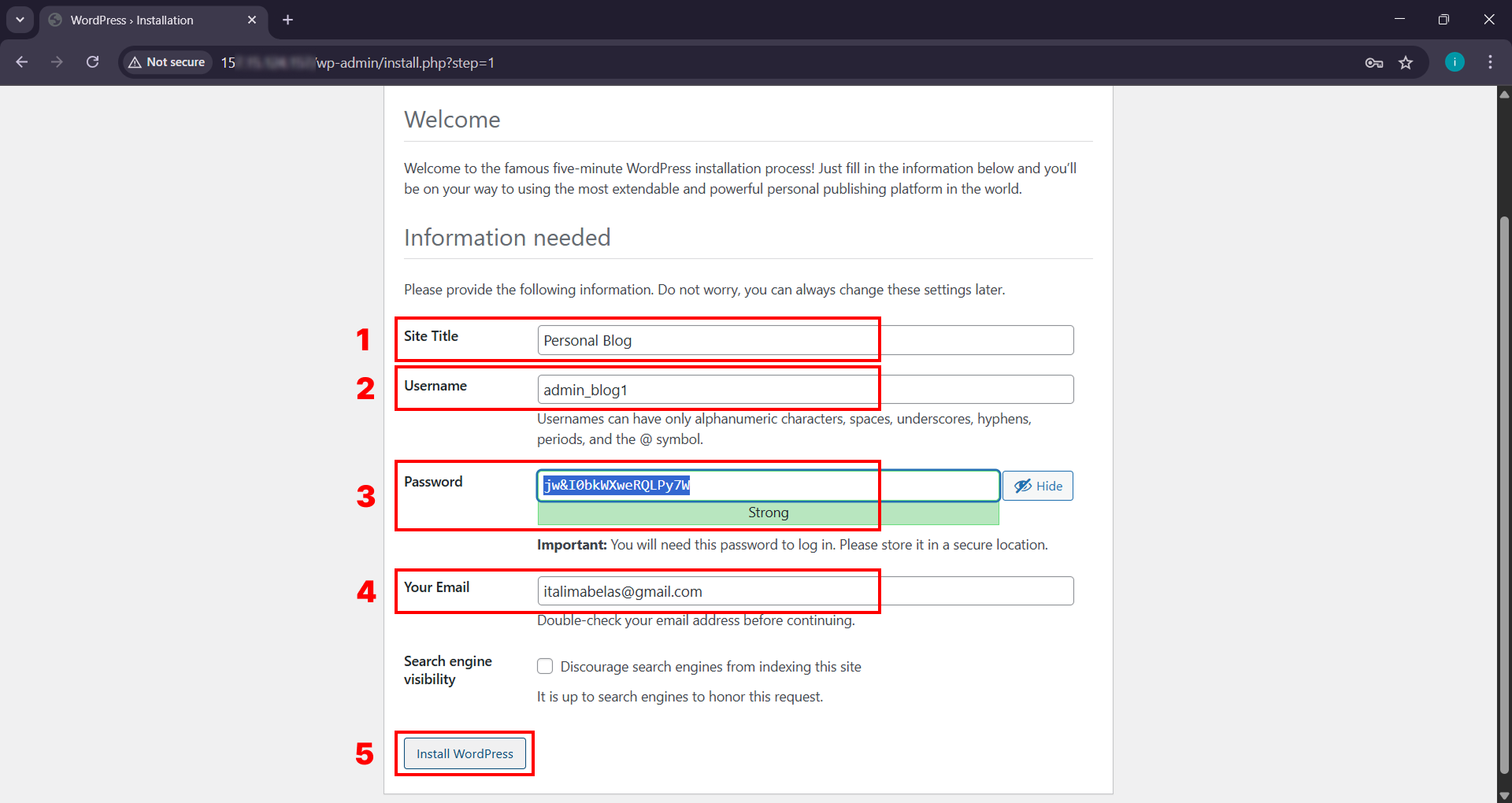 Tutorial Mudah Instal WordPress di VPS Menggunakan Nginx! 6 Atur Situs Web