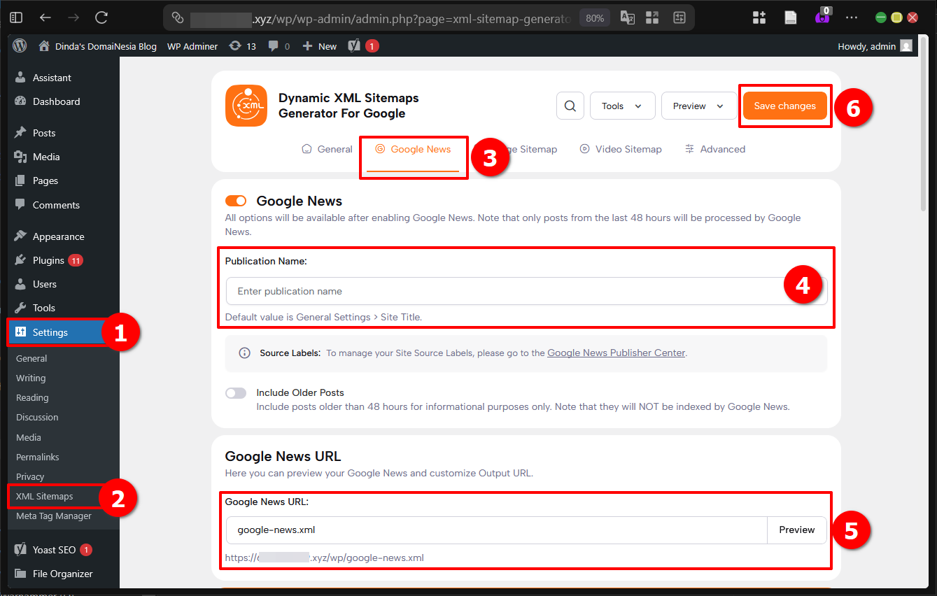 Cara Indeks Berita di Wordpress Dengan Sitemap Google News 16 Cara Indeks Berita di WordPress Dengan Sitemap Google News