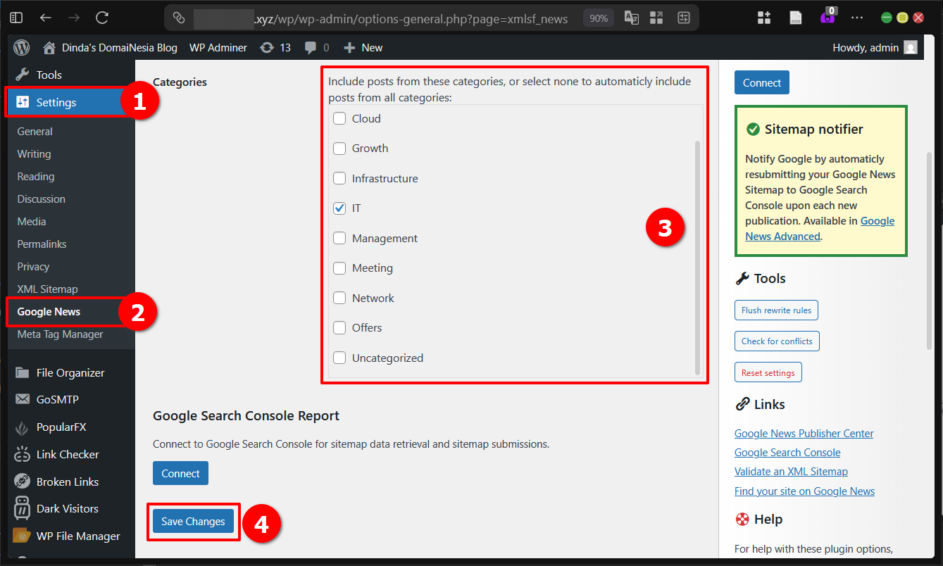 Cara Indeks Berita di Wordpress Dengan Sitemap Google News 9 Cara Indeks Berita di WordPress Dengan Sitemap Google News