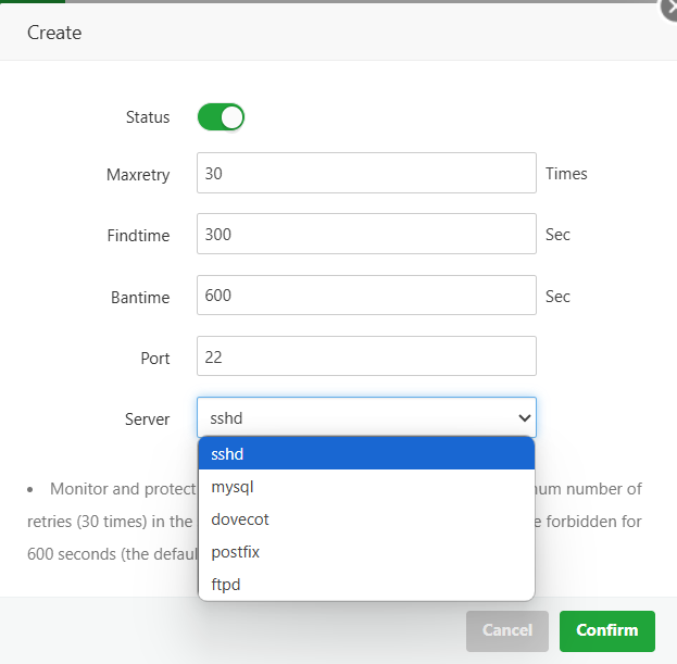 Mengaktifkan Firewall dan Fail2Ban di aaPanel, VPS Aman! 13 Mengaktifkan Firewall dan Fail2Ban di aaPanel, VPS Aman! 12