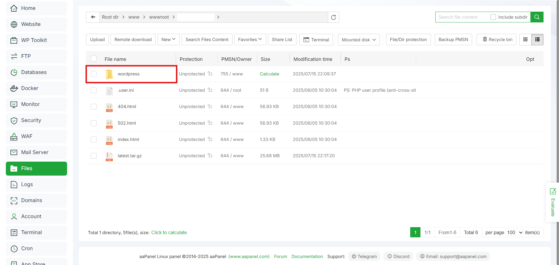 Cara Menghubungkan WordPress dengan aaPanel, Mudah! 11 Cara Menghubungkan WordPress dengan aaPanel, Mudah! 10