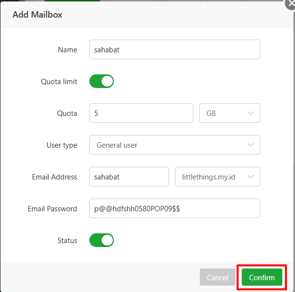 Cara Instal Mail Server di aaPanel untuk Kirim Email di VPS 15 Cara Instal Mail Server di aaPanel untuk Kirim Email di VPS 14