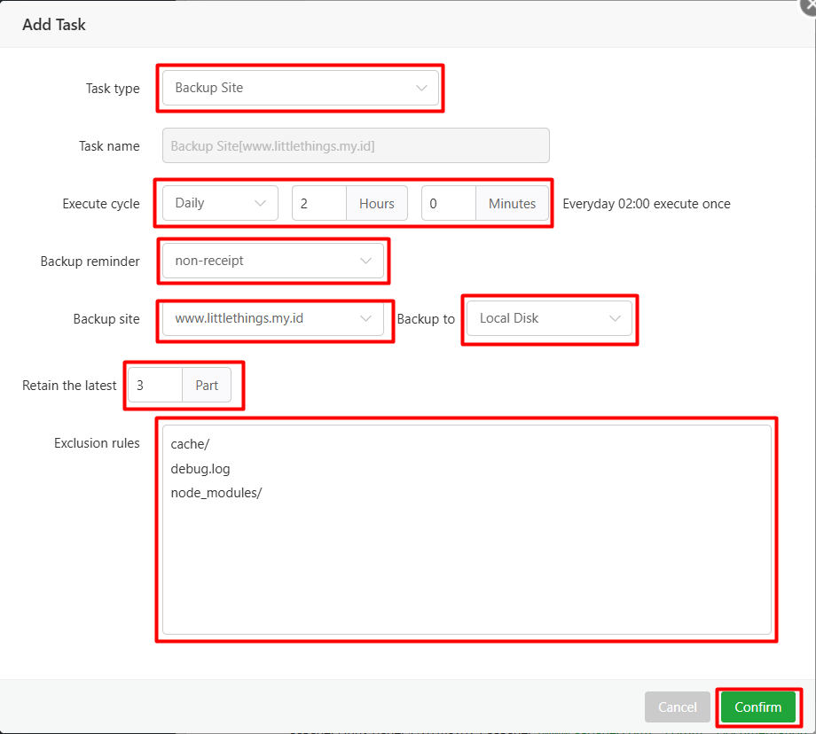 Cara Konfigurasi Cron Job di aaPanel untuk Otomatisasi Tugas 3 Cara Konfigurasi Cron Job di aaPanel untuk Otomatisasi Tugas 2