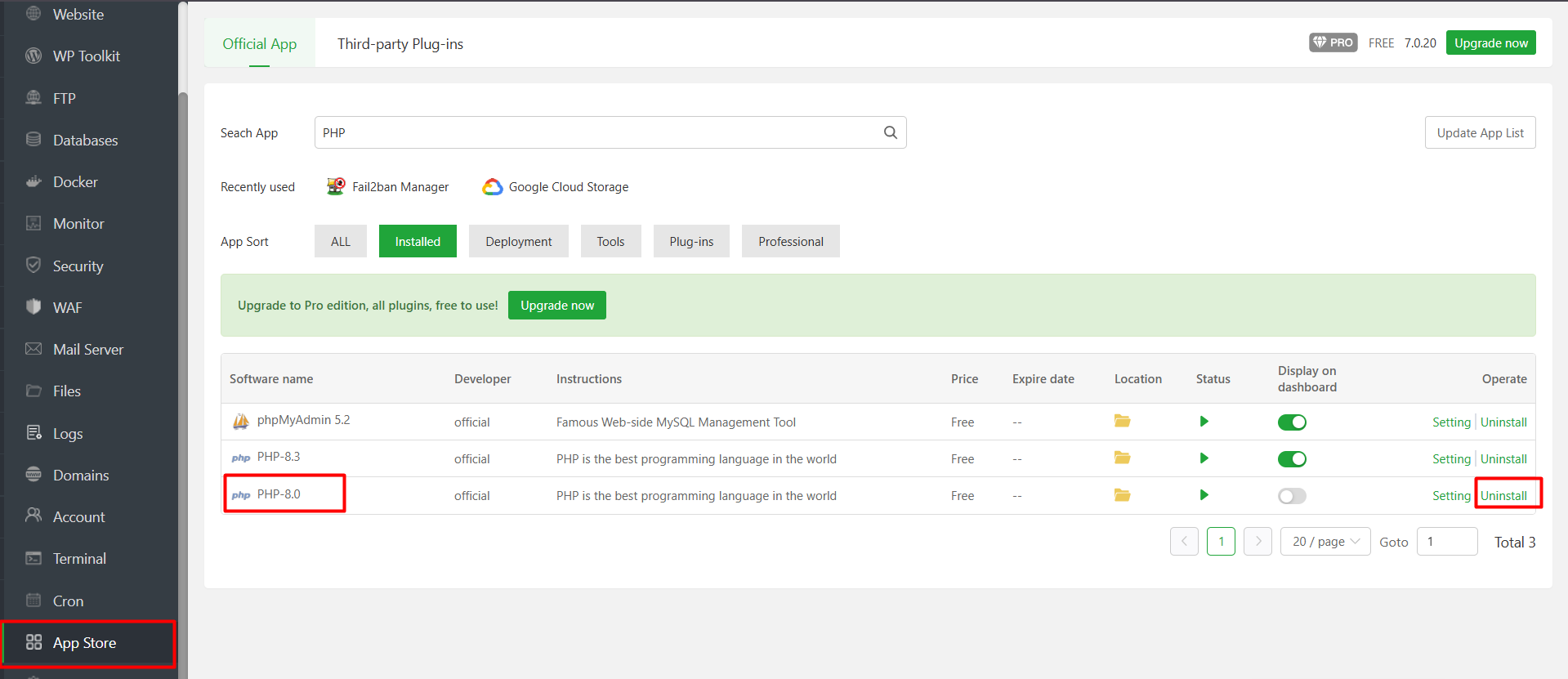 Cara Instal dan Konfigurasi PHP Multiple Version di aaPanel 10 Cara Instal dan Konfigurasi PHP Multiple Version di aaPanel 9