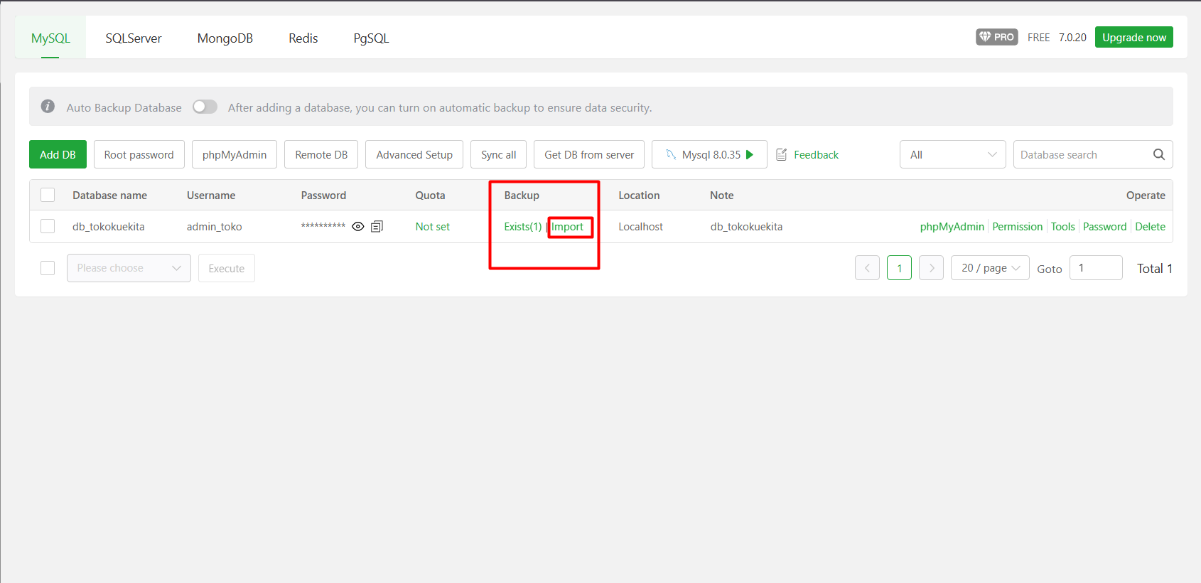 Cara Membuat dan Mengelola Database MySQL di aaPanel 26 Cara Membuat dan Mengelola Database MySQL di aaPanel 25