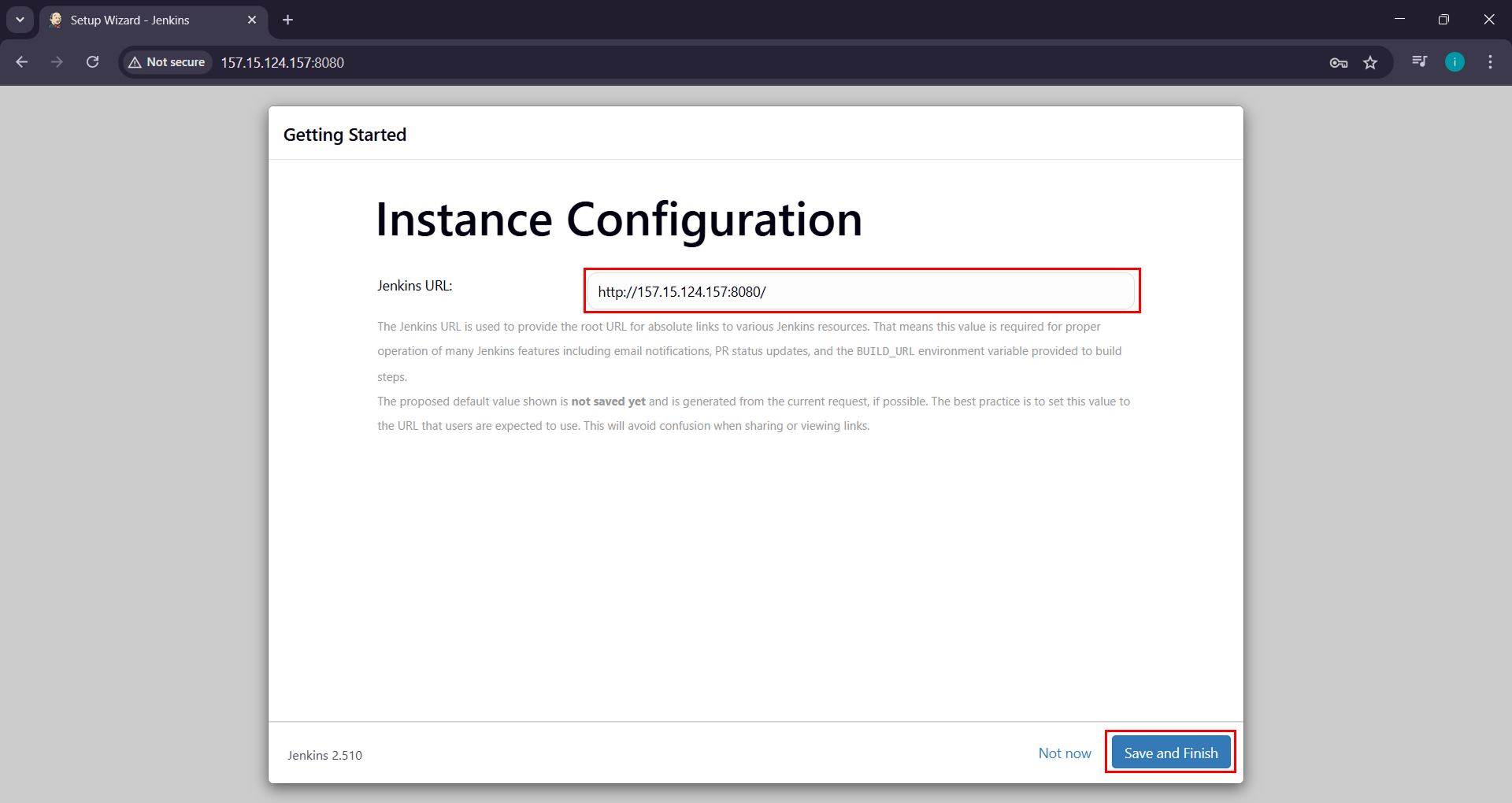 Automasi CI/CD dengan Jenkins di VPS: Cocok untuk Pemula 11 Input URL Jenkins