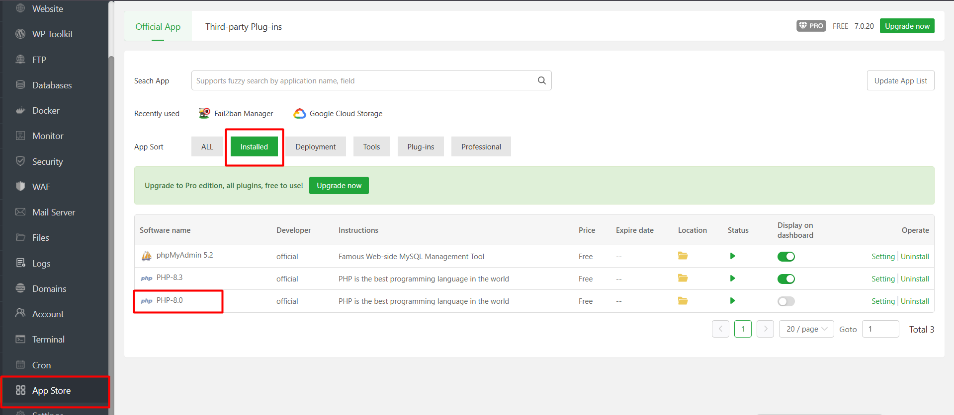 Cara Instal dan Konfigurasi PHP Multiple Version di aaPanel 5 Cara Instal dan Konfigurasi PHP Multiple Version di aaPanel 4
