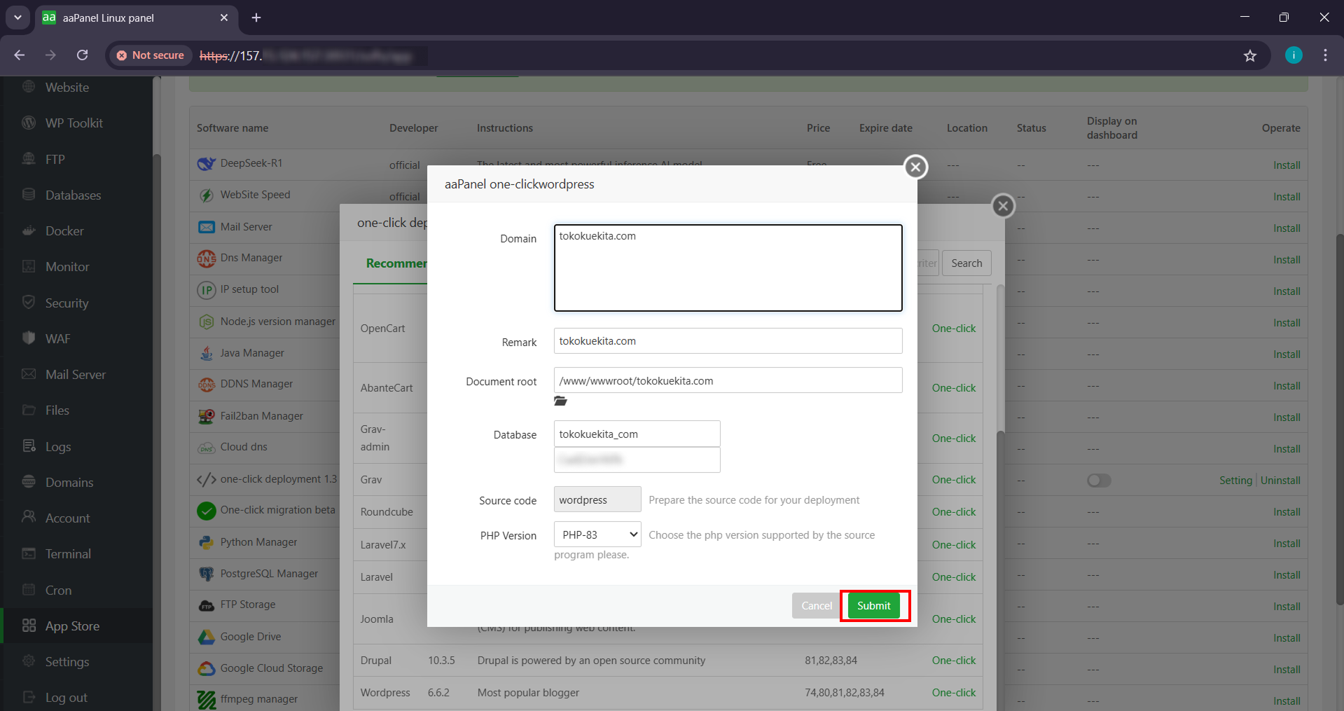 Panduan Cara Instal WordPress di aaPanel, Lengkap dan Mudah 11 Panduan Cara Instal WordPress di aaPanel, Lengkap dan Mudah 10