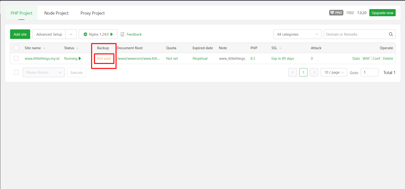 Cara Backup dan Restore Website di aaPanel, Anti Data Hilang 5 Cara Backup dan Restore Website di aaPanel, Anti Data Hilang 4