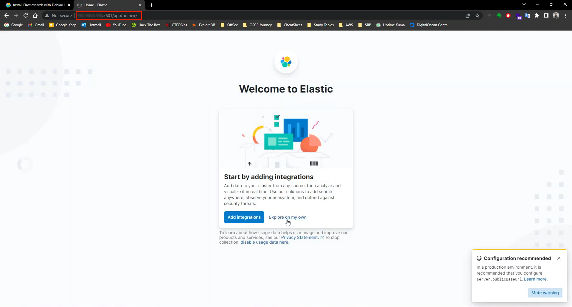 Instal ELK Stack: Elasticsearch, Logstash, dan Kibana di VPS 3 Kibana Dashboard 1