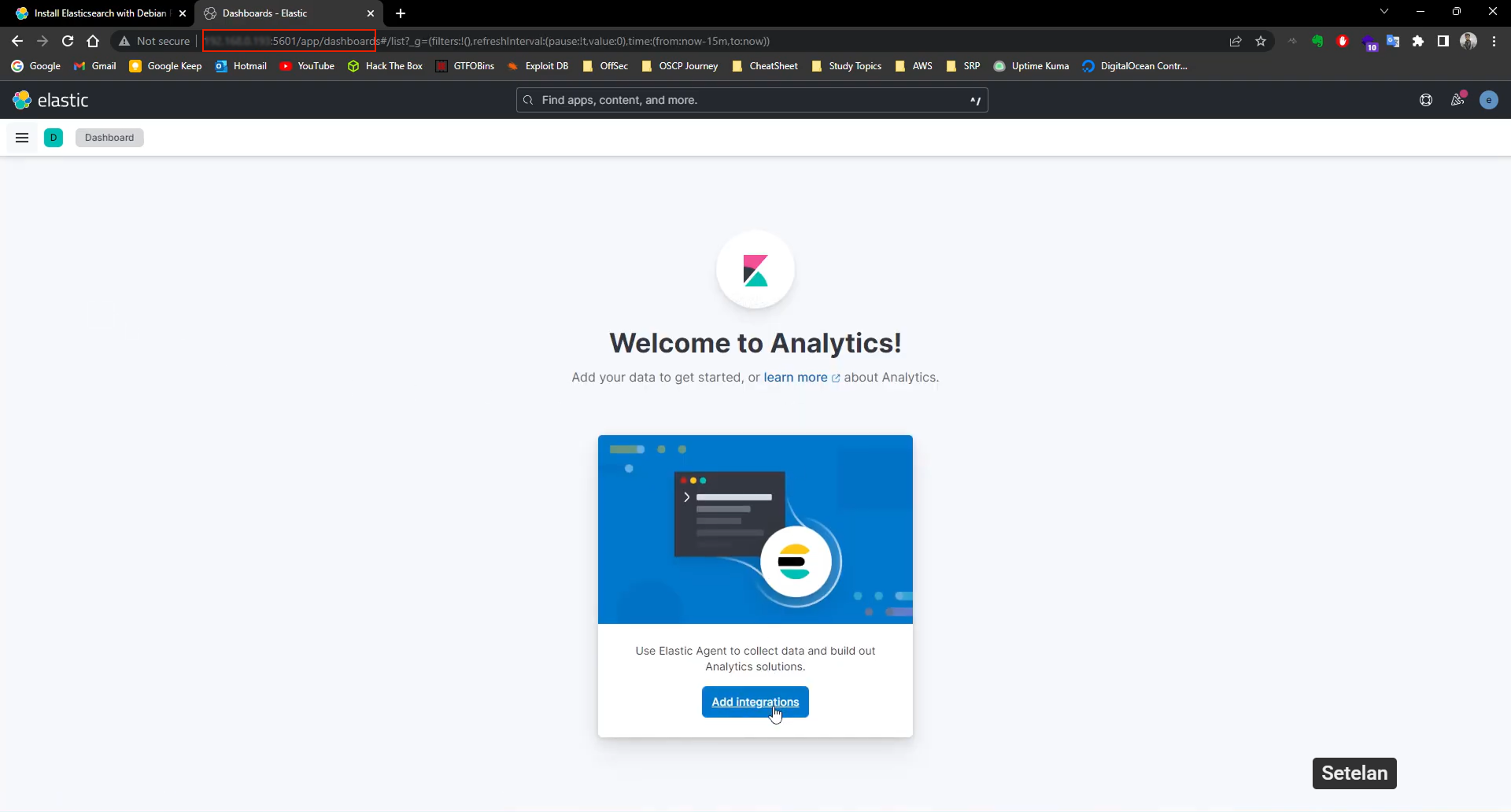 Instal ELK Stack: Elasticsearch, Logstash, dan Kibana di VPS 5 Kibana Dashboard 3