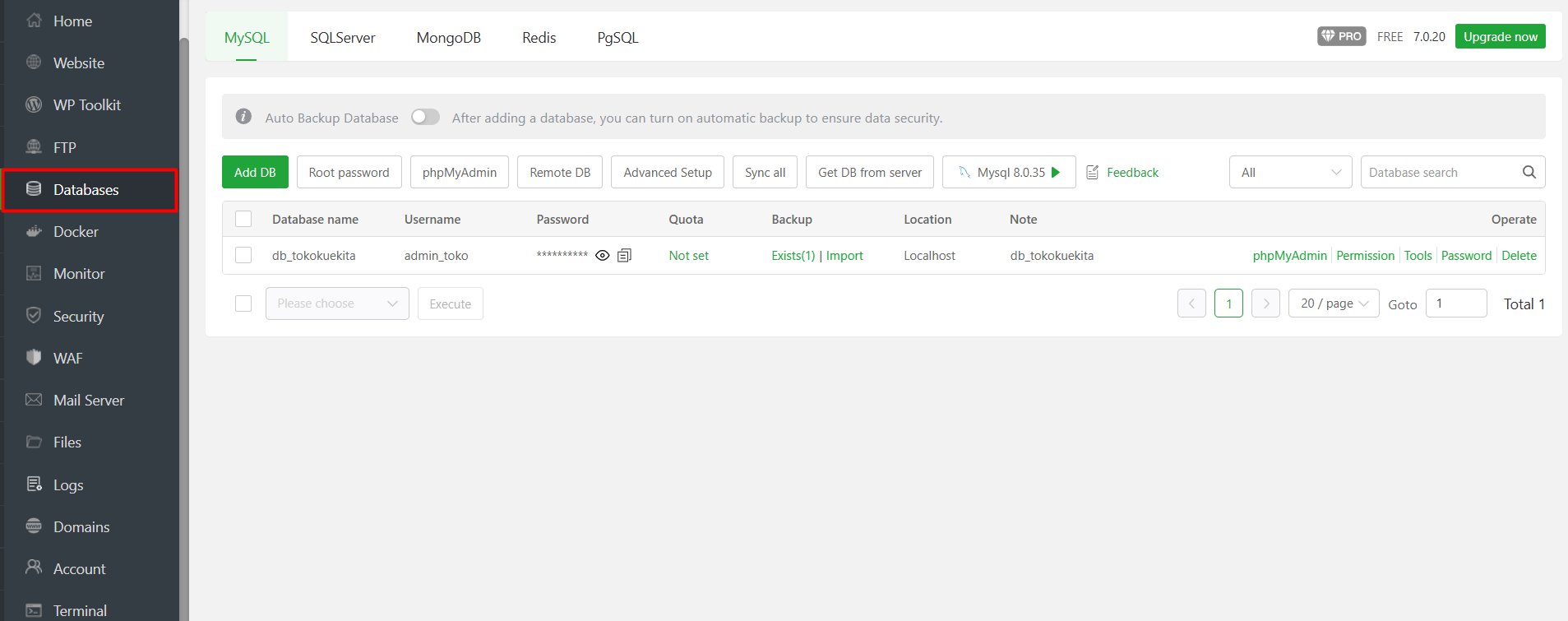 Cara Backup dan Restore Website di aaPanel, Anti Data Hilang 7 Cara Backup dan Restore Website di aaPanel, Anti Data Hilang 6