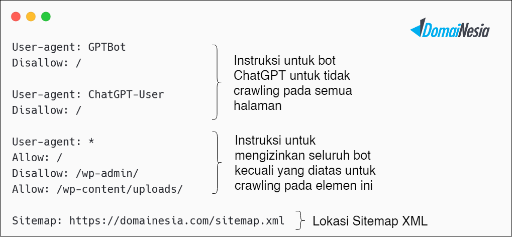Panduan Dasar Robots.txt (Sintaksis, Aturan, & Kegunaan) 2 Panduan Dasar Robots.txt (Sintaksis, Aturan, & Kegunaan)