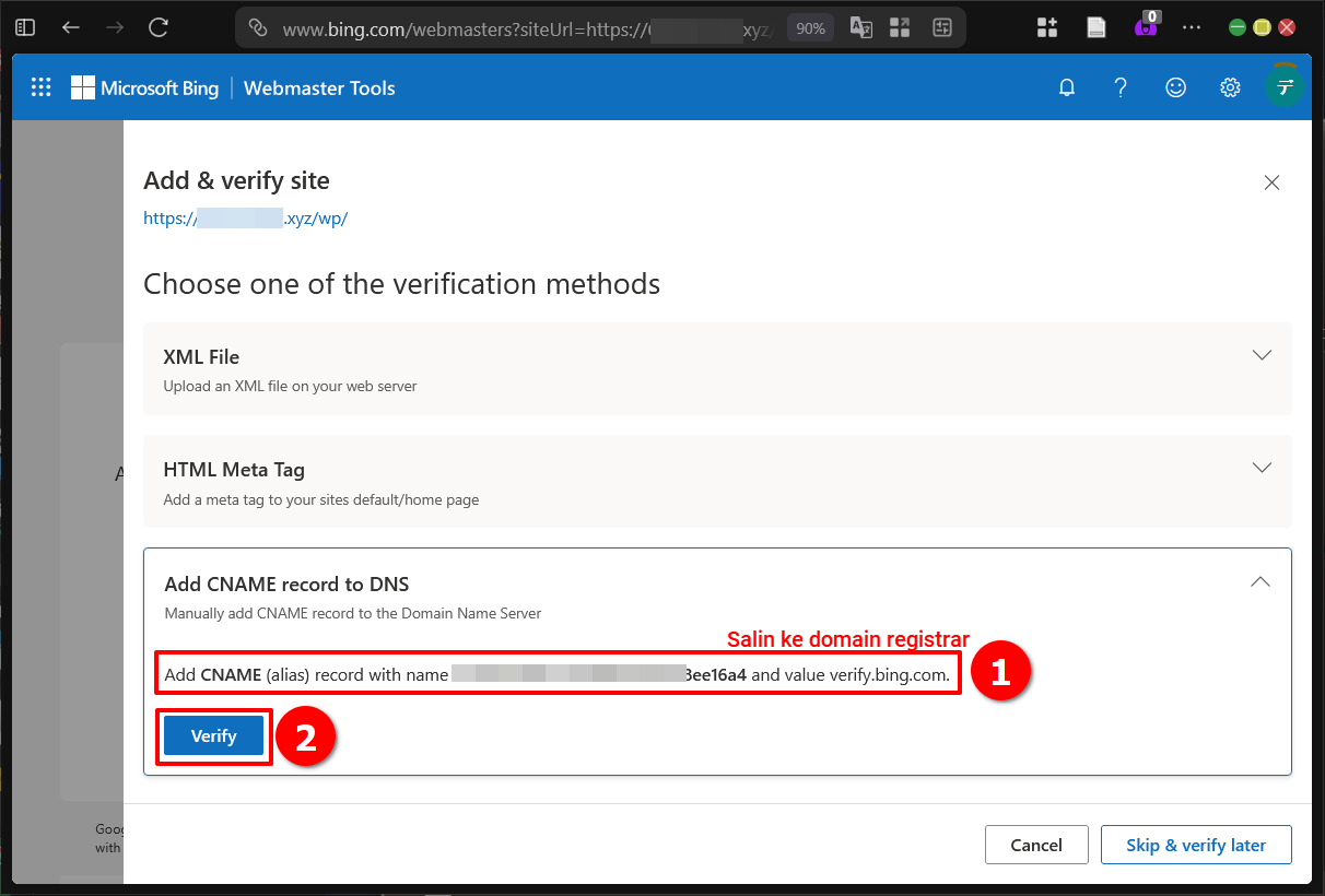 Cara Tambah XML Sitemap Wordpress Ke Bing & DuckDuckGO 19 Cara Tambah XML Sitemap WordPress Ke Bing & DuckDuckGO