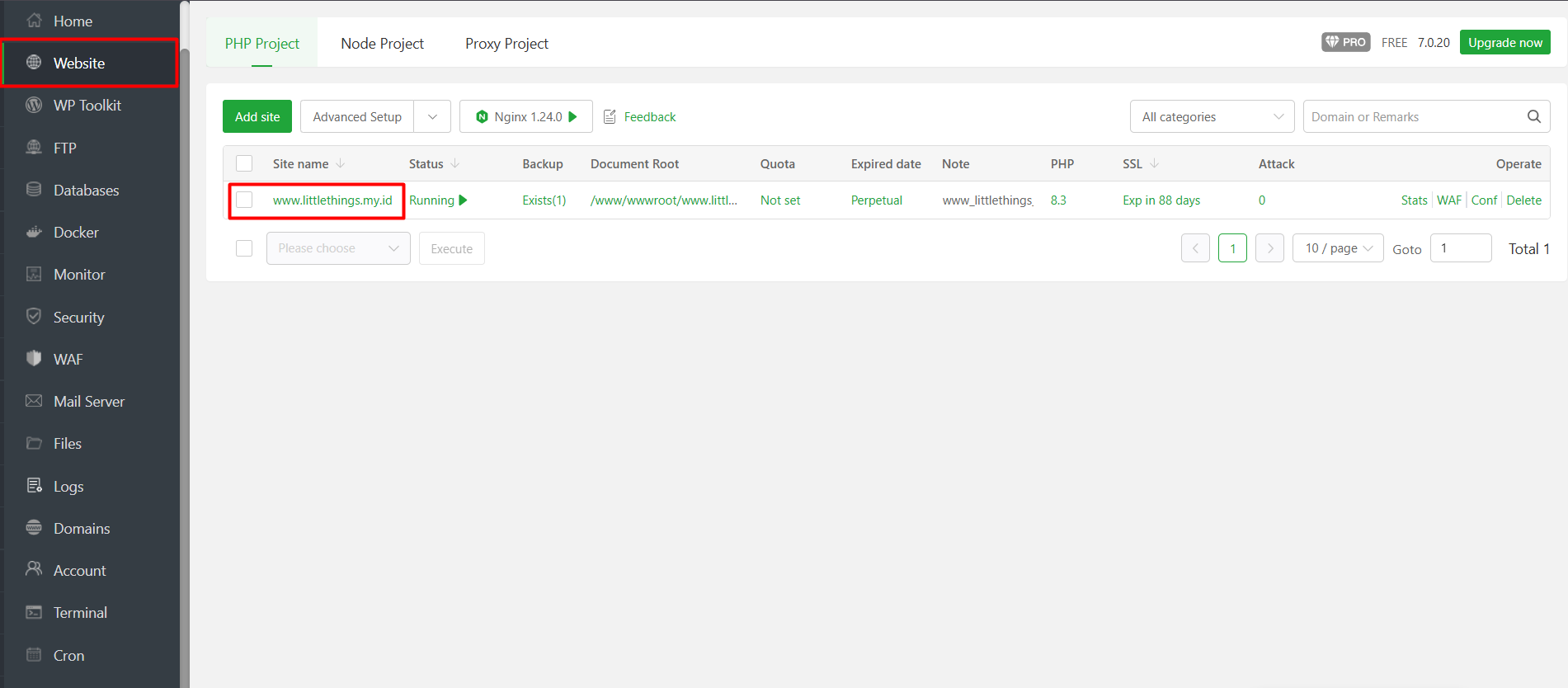 Cara Instal dan Konfigurasi PHP Multiple Version di aaPanel 7 Cara Instal dan Konfigurasi PHP Multiple Version di aaPanel 6