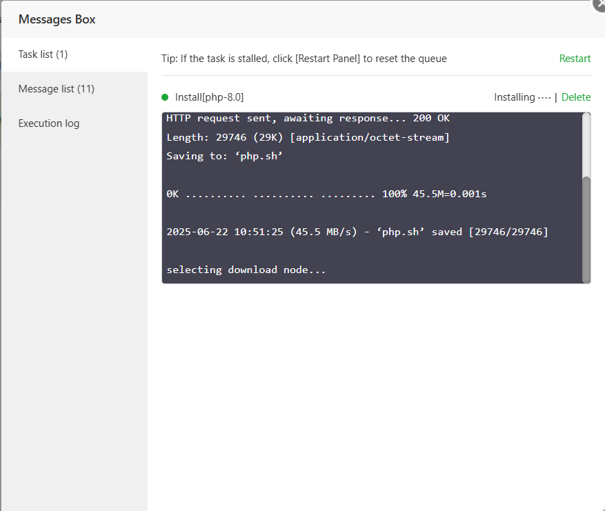 Cara Instal dan Konfigurasi PHP Multiple Version di aaPanel 4 Cara Instal dan Konfigurasi PHP Multiple Version di aaPanel 3