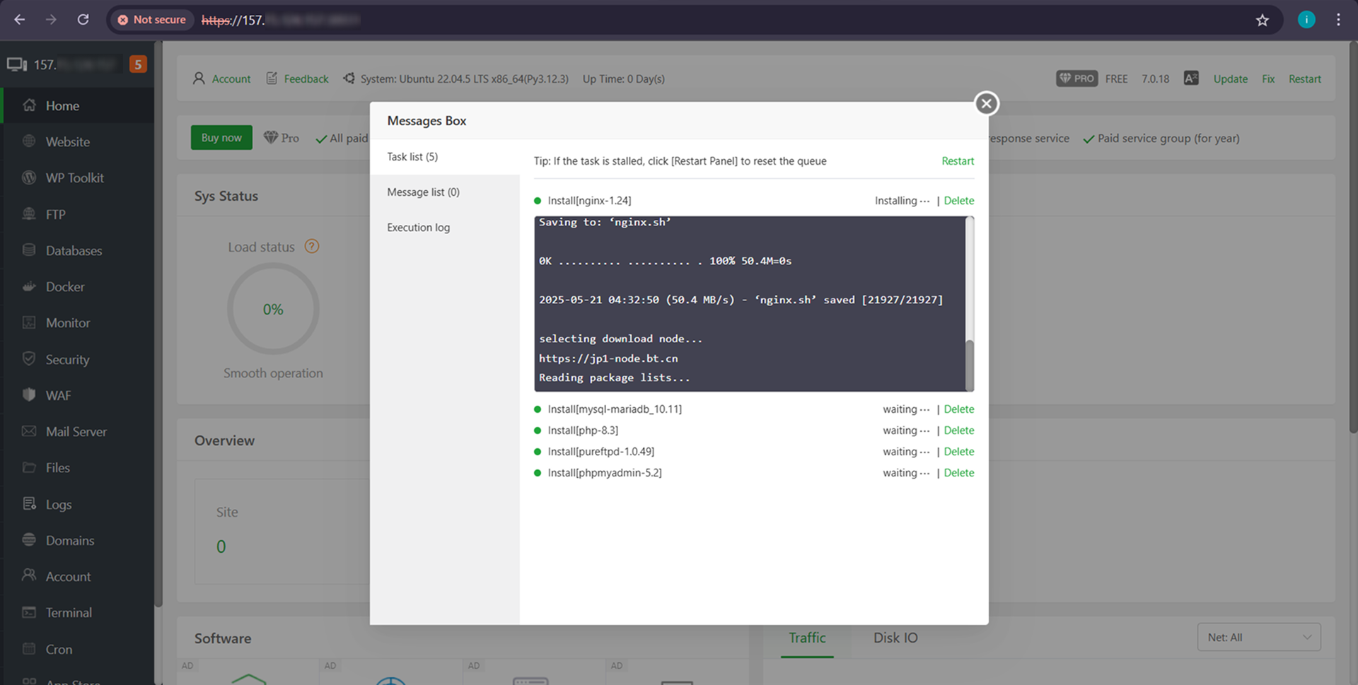 Tutorial Cara Instal aaPanel di VPS (Ubuntu, Debian, CentOS) 7 Tutorial Cara Instal aaPanel di VPS (Ubuntu, Debian, CentOS) 6