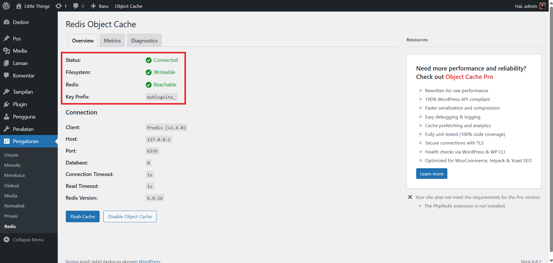 Cara Integrasi Redis di WordPress: Solusi Website Anti Lemot 13 Cara Integrasi Redis di WordPress: Solusi Website Anti Lemot 12