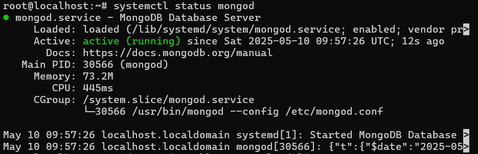 Apa Itu MEAN Stack dan Cara Instalasinya di VPS Ubuntu 5 Status Mongo DB