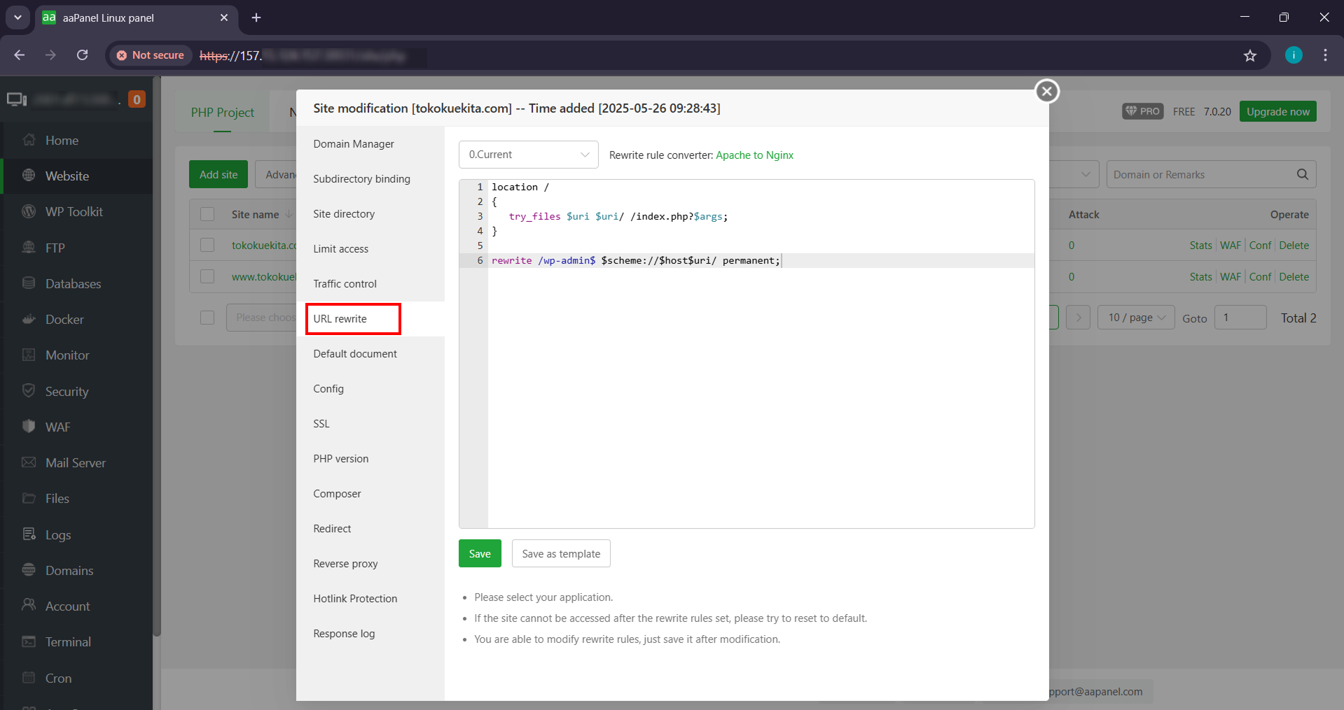 Panduan Cara Instal WordPress di aaPanel, Lengkap dan Mudah 15 Panduan Cara Instal WordPress di aaPanel, Lengkap dan Mudah 14