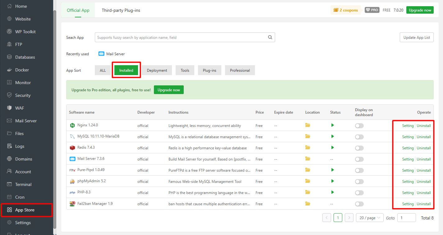 Cara Update Software dan Sistem di aaPanel dengan Aman 7 Cara Update Software dan Sistem di aaPanel dengan Aman 6
