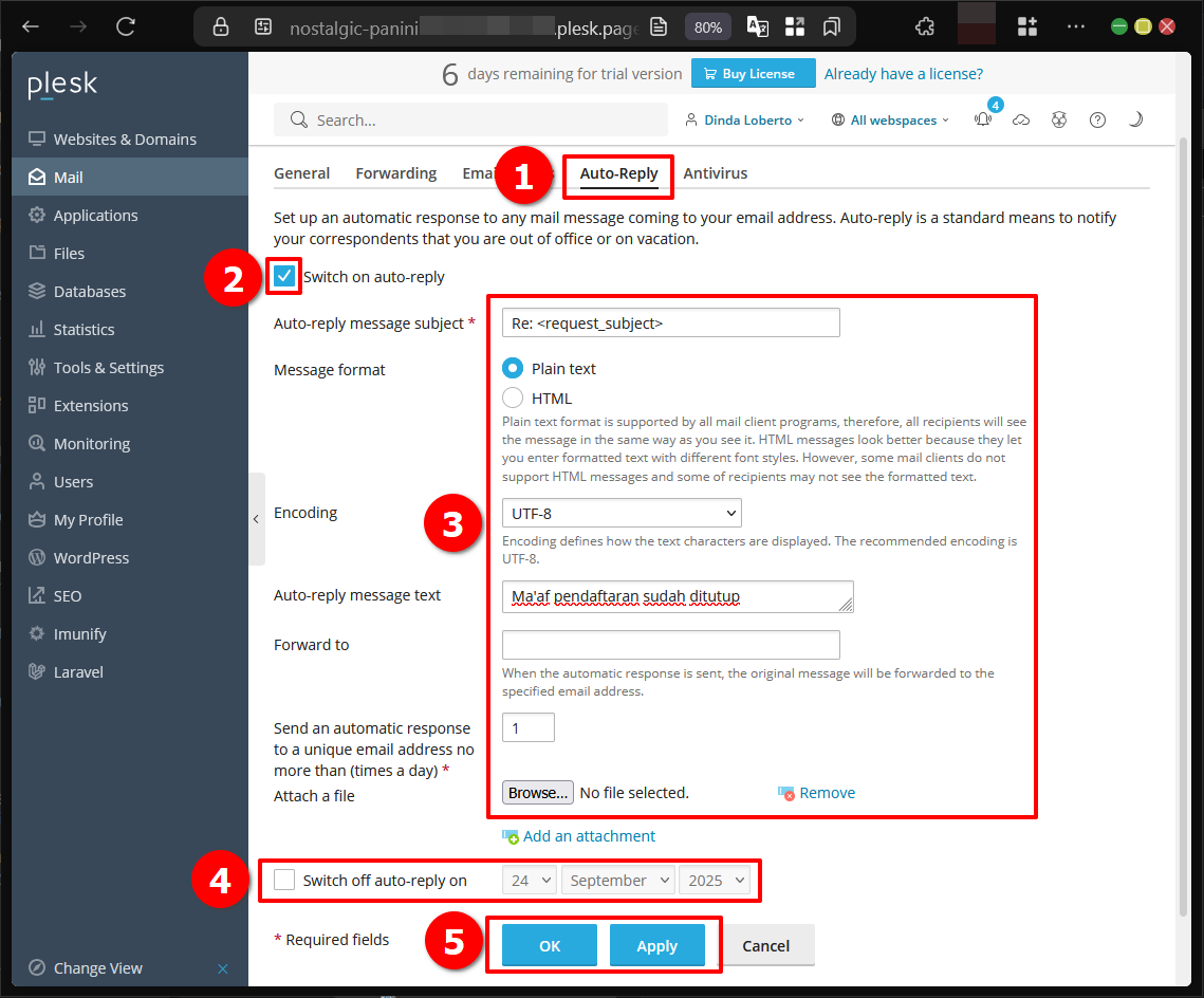 Ada 5 Fitur Email di Plesk Panel Yang Perlu Diketahui 9 Ada 5 Fitur Email di Plesk Panel Yang Perlu Diketahui