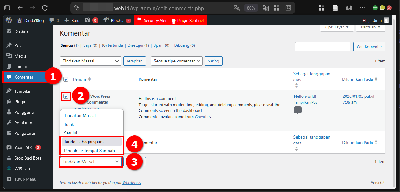 Ada 6 Cara Atasi SPAM Komentar di Wordpress Tanpa Plugin 3 Ada 6 Cara Atasi SPAM Komentar di WordPress Tanpa Plugin