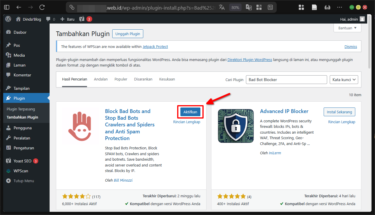 Cara Install Stop Bad Bots di Wordpress Untuk Block Bots 4 Cara Install Stop Bad Bots di WordPress Untuk Block Bots