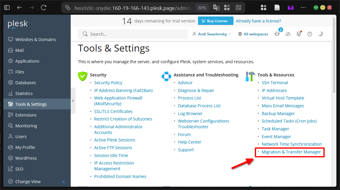 Cara Melakukan Migrasi ke Plesk Dengan Plesk Migrator 13 Cara Melakukan Migrasi ke Plesk Dengan Plesk Migrator