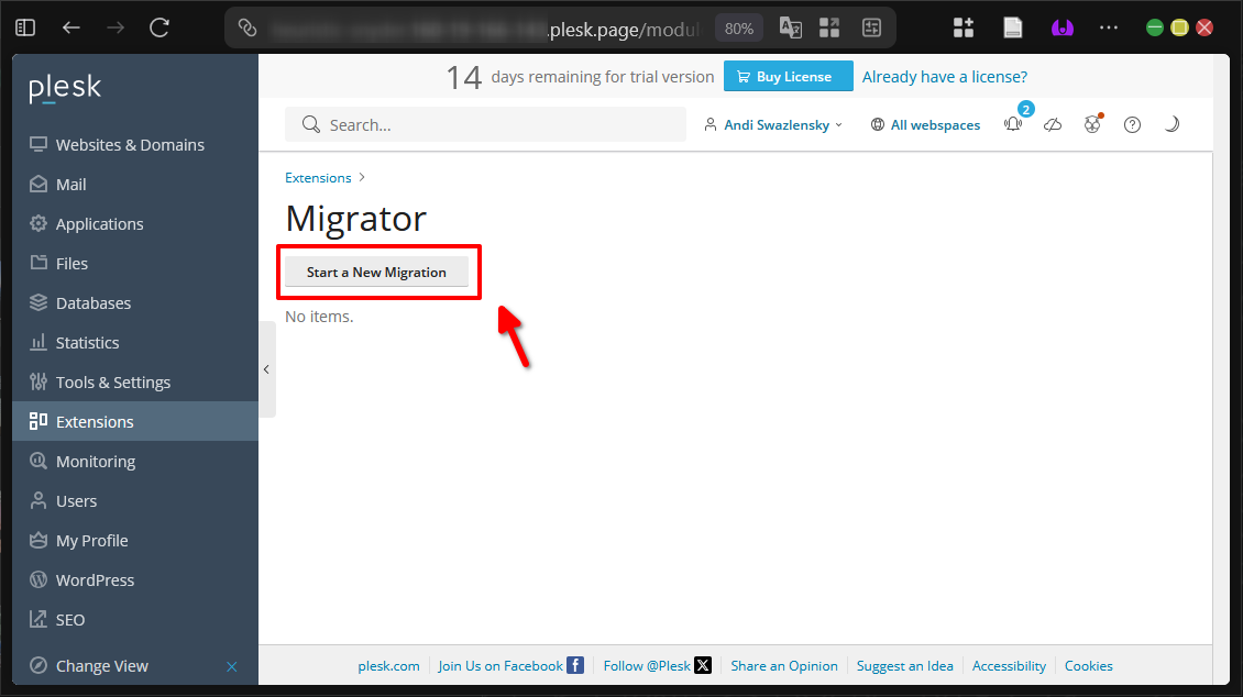 Cara Melakukan Migrasi ke Plesk Dengan Plesk Migrator 14 Cara Melakukan Migrasi ke Plesk Dengan Plesk Migrator