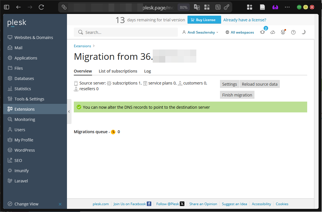 Cara Melakukan Migrasi ke Plesk Dengan Plesk Migrator 17 Cara Melakukan Migrasi ke Plesk Dengan Plesk Migrator
