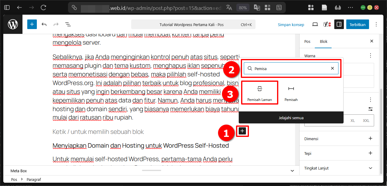2 Cara Paginasi atau Split Post di Wordpress Tanpa Plugin 4 2 Cara Paginasi atau Split Post di WordPress Tanpa Plugin