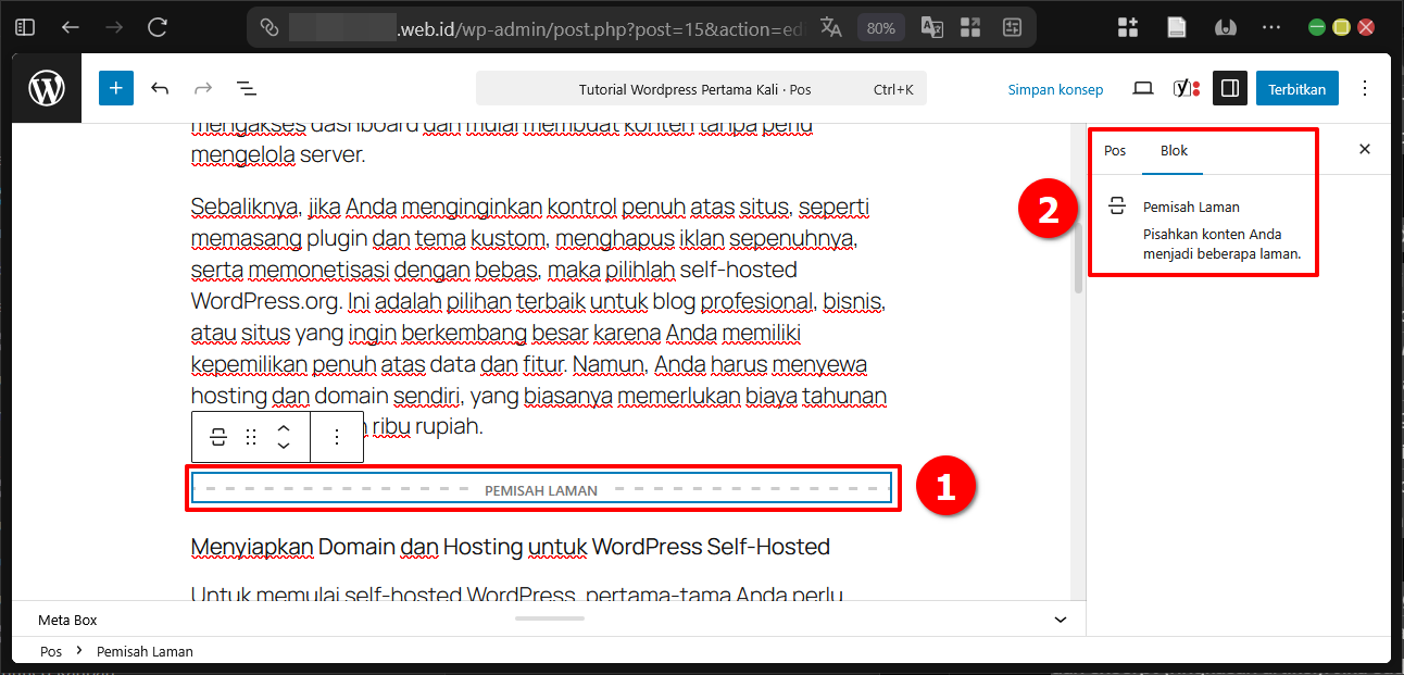 2 Cara Paginasi atau Split Post di Wordpress Tanpa Plugin 5 2 Cara Paginasi atau Split Post di WordPress Tanpa Plugin