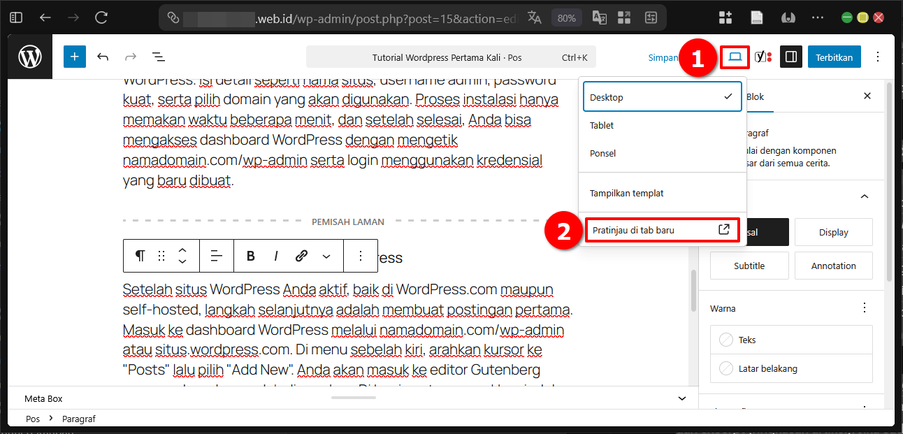 2 Cara Paginasi atau Split Post di Wordpress Tanpa Plugin 10 2 Cara Paginasi atau Split Post di WordPress Tanpa Plugin