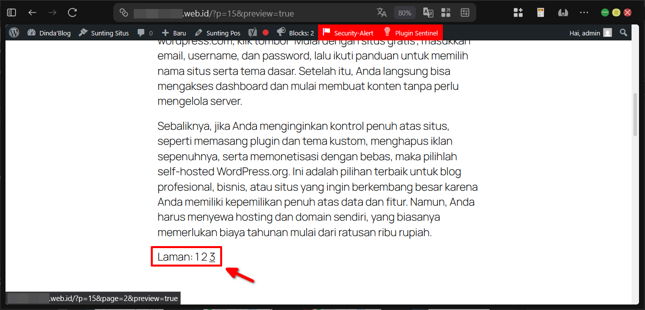 2 Cara Paginasi atau Split Post di Wordpress Tanpa Plugin 11 2 Cara Paginasi atau Split Post di WordPress Tanpa Plugin