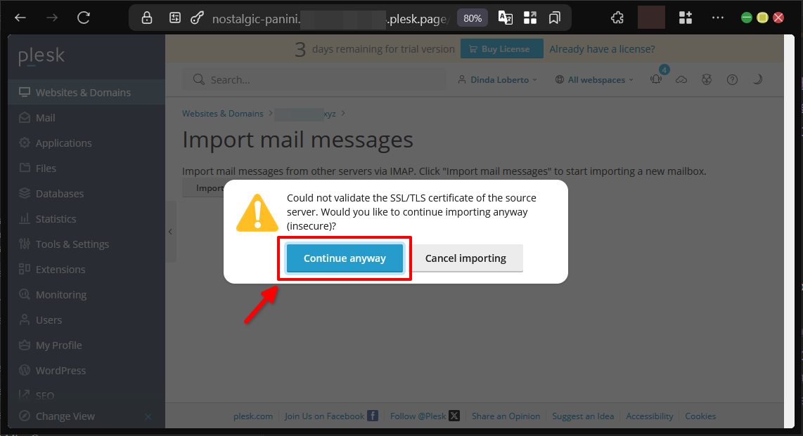 Cara Pakai Mail Importer di Plesk Panel Untuk Pindah Email 11 Cara Pakai Mail Importer di Plesk Panel Untuk Pindah Email
