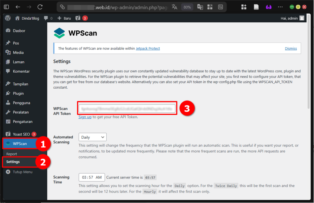 Cara Scan Malware di Wordpress Dengan Plugin WPScan