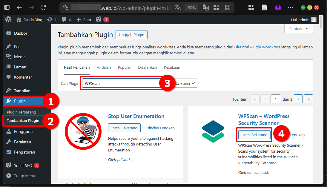 Cara Scan Malware di Wordpress Dengan Plugin WPScan 9 Cara Scan Malware di WordPress Dengan Plugin WPScan